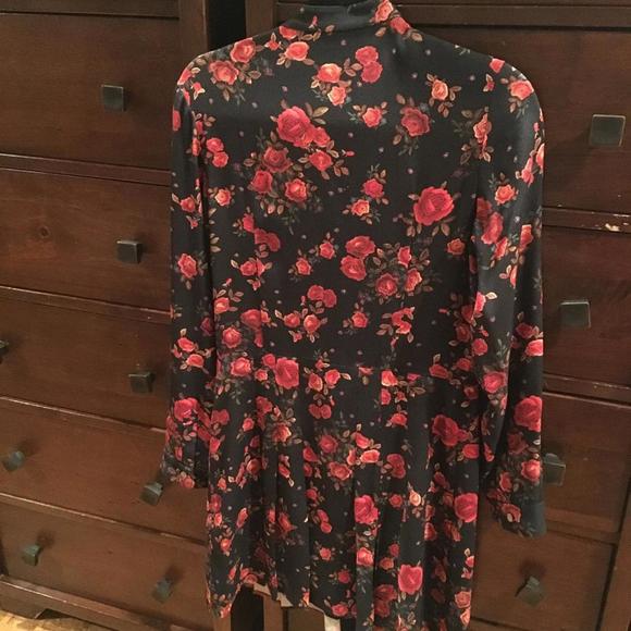 Like new! The kooples rose print shirt dress. - Picture 3 of 4